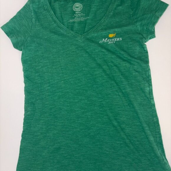 Masters Authentic 47 Green V-Neck 2015 Augusta National Tee-Shirt size Small - Picture 1 of 9